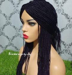 Nara Braids Wig (Black) - BraidedWigsbyJay