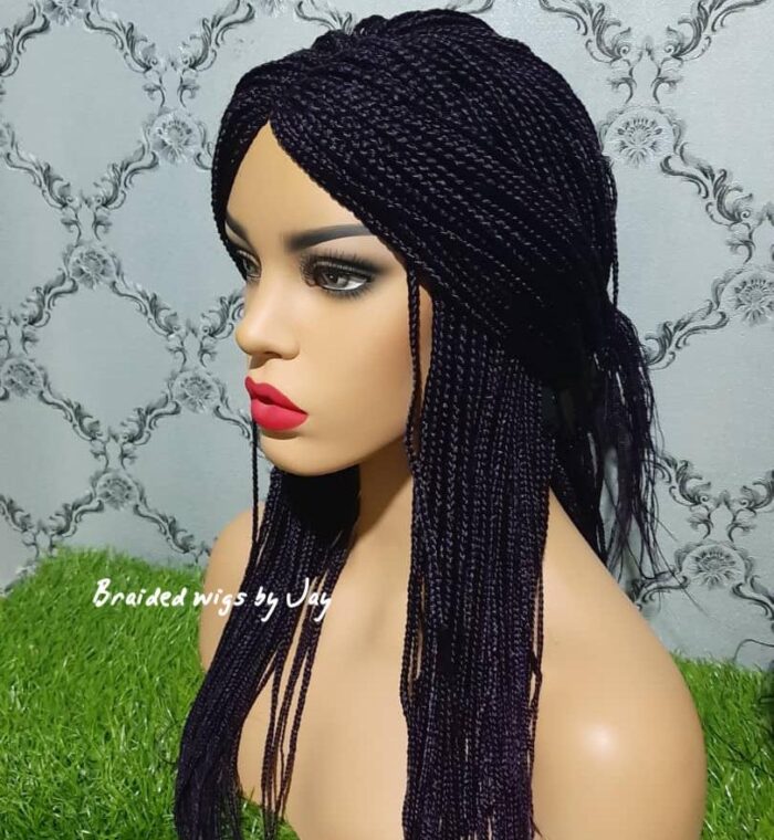 Nara Braids Wig (Black) - BraidedWigsbyJay