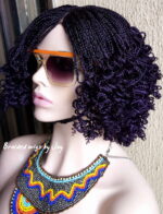 Talia Braided wig (dark purple) - BraidedWigsbyJay