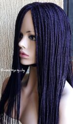 Nara Braids Wig (dark purple) - BraidedWigsbyJay