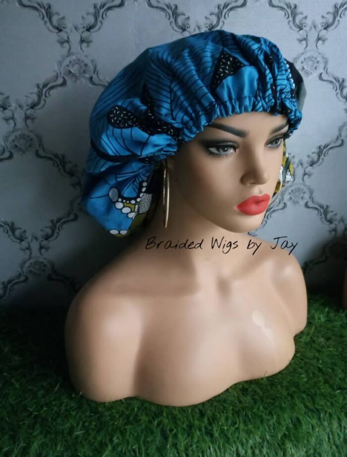 Jay5 African Print Satin Bonnet - Braided Wigs by Jay