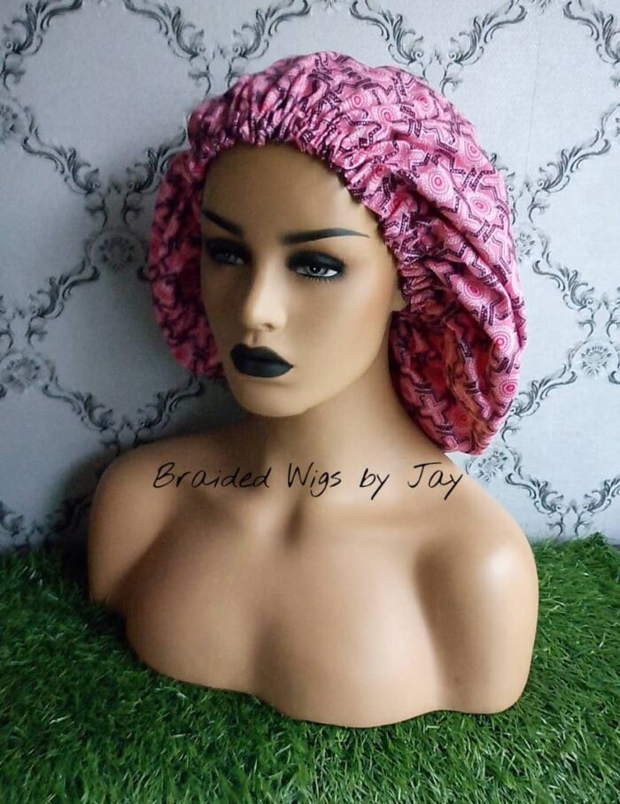 Jay6 African Print Satin Bonnet - BraidedWigsbyJay