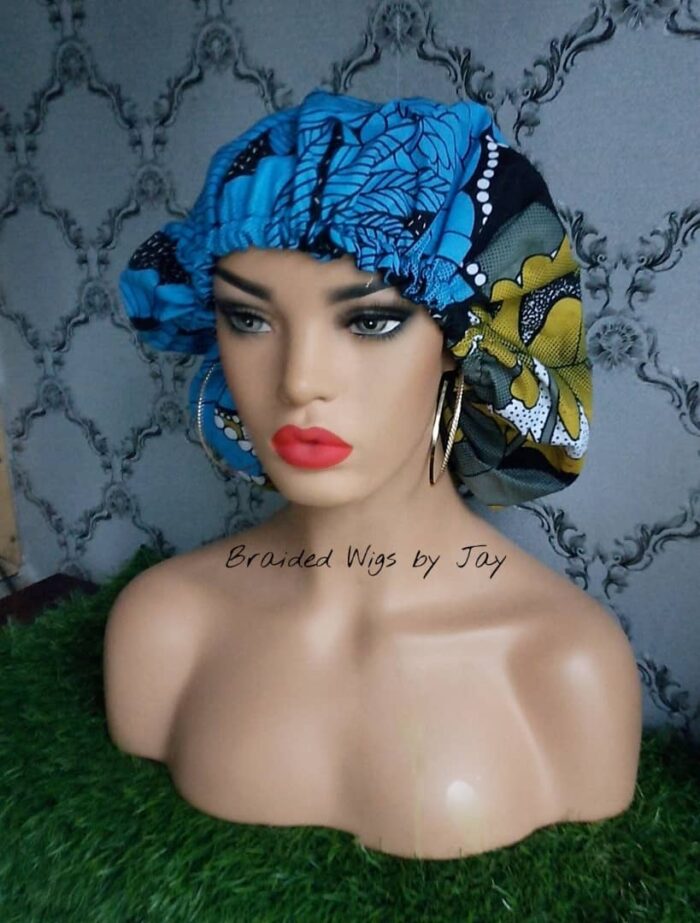 Jay5 African Print Satin Bonnet - Braided Wigs by Jay