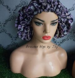 Jay4 African Print Satin Bonnet - BraidedWigsbyJay