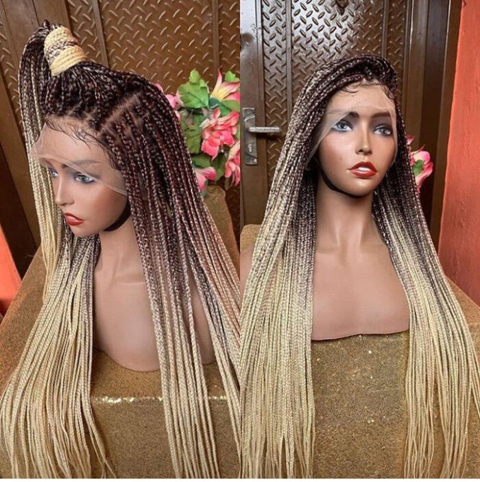 Nosa Knotless Braids Wig (Ombre) - BraidedWigsbyJay