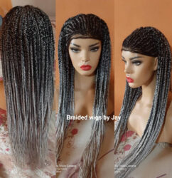 Ashy Braids Wig - BraidedWigsbyJay